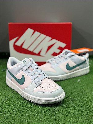 Nike Dunk Low Mineral Teal (Rosa/Branco/ Verde)