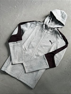 MOLETOM PUMA EVOSTRIP CINZA