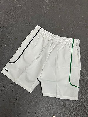 BERMUDA LACOSTE SPORT COLORBLOCK BRANCA