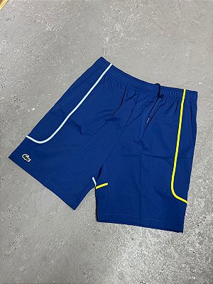 BERMUDA LACOSTE SPORT COLORBLOCK AZUL