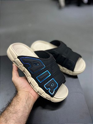 Chinelo Nike Air More Uptempo Slide Black