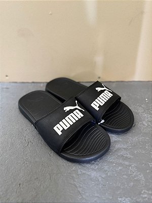 Chinelo Puma Popcat Slide Preto