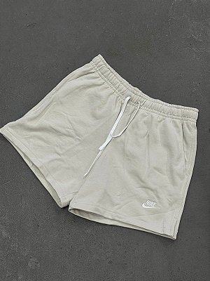 SHORT NIKE SPORTSWEAR FRENCH TERRY BRANCO GELO