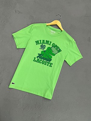 CAMISETA LACOSTE MIAMI OPEN 40 ANOS VERDE