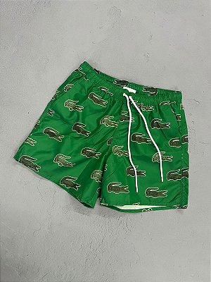 SHORT LACOSTE SPORT MULTI CROC VERDE