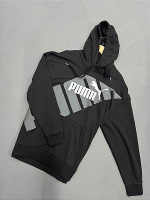 MOLETOM PUMA GRAPHICS PRETO