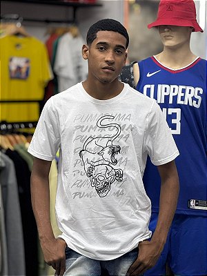 Camiseta Puma "MEN'S TRAINING CAT "Branca