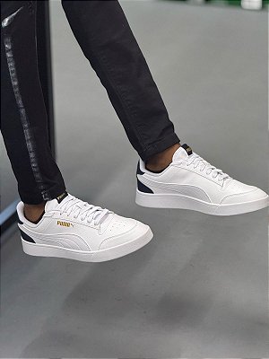 TÊNIS PUMA SHUFFLE GOLD/NAVY