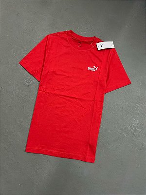 CAMISETA PUMA ICON BORDADO VERMELHO