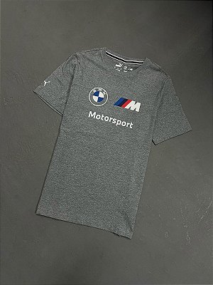 Camiseta Puma  Cinza com logotipo ESS BMW M Motorsport