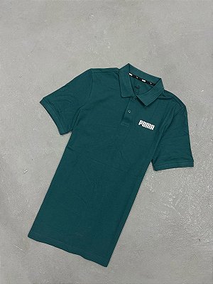Polo Puma  Essentials Piquet Verde Escuro