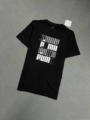 CAMISETA PUMA LOGO LAB PRETA