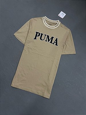 CAMISETA PUMA SQUAD GRAPHICS BEGE