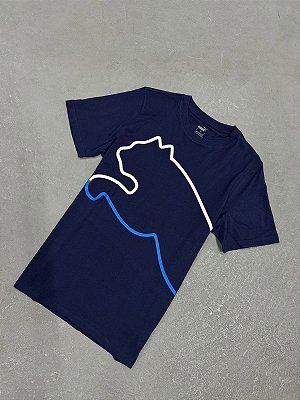 CAMISETA PUMA BIG CAT AZUL