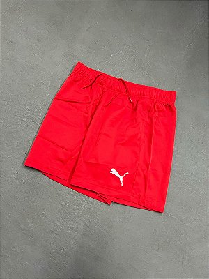 SHORT PUMA TACTEL ACTIVE VERMELHO