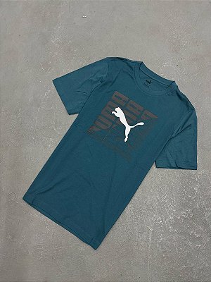 CAMISETA PUMA WORDING AZUL