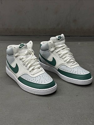 Tênis Nike Court Vision Mid (Cinza Cla/Verde)