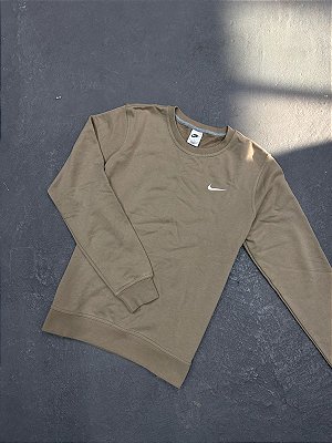 MOLETOM NIKE SPORTSWEAR GOLA CARECA BEGE