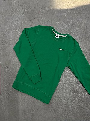 MOLETOM NIKE SPORTSWEAR GOLA CARECA VERDE