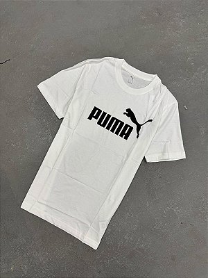 Camiseta Puma Big Logo  Essentials Branca
