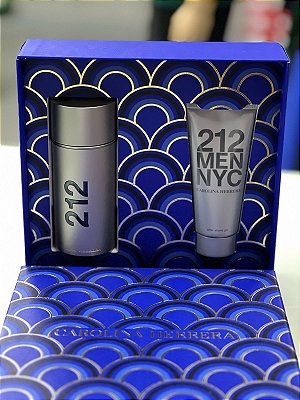 Kit Carolina Herrera 212 Men Eua De Toilette 100ml + Gel Pós Barba 100ml