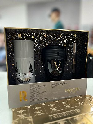 Kit Invictus Victory 100ml + Desodorante 150ml + Travel Spray 10ml