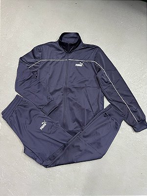 Conjunto Puma  Poly Piping Azul Marinho