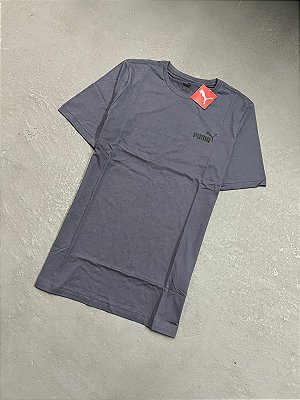 Camiseta Ess Small Logo Tee Galactic Cinza