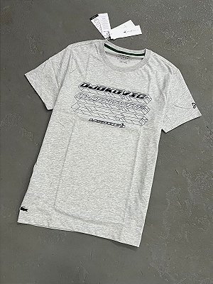 Camiseta Lacoste Argent Chine x Novak Djokovic Cinza