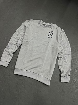Moletom Puma Neymar Jr Crew Sweat Gola Careca Cinza