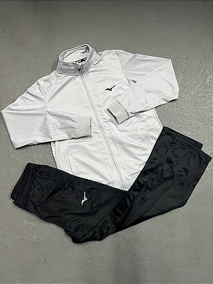 Conjunto Mizuno de Treino Cinza/Preto