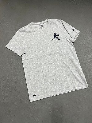 Camiseta Lacoste Tennis x Novak Djokovic Cinza