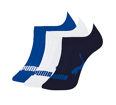 KIT C/3 PARES DE MEIAS PUMA SOQUETE SORTIDAS