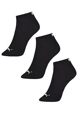 PACK C/3 MEIAS PUMA CANO CURTO PRETA