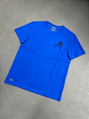 Camiseta Lacoste Tennis x Novak Djokovic Azul Royal