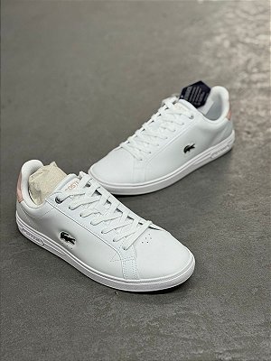 Tênis Lacoste Graduate Pro Casual Feminino Branco/Rosé