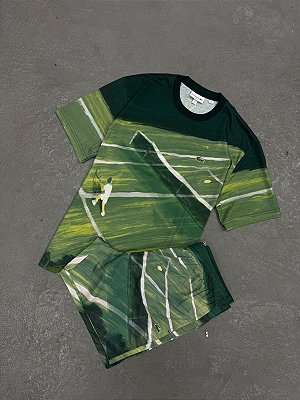 Conjunto Lacoste Esportivo  em Modelagem Clássica Verde