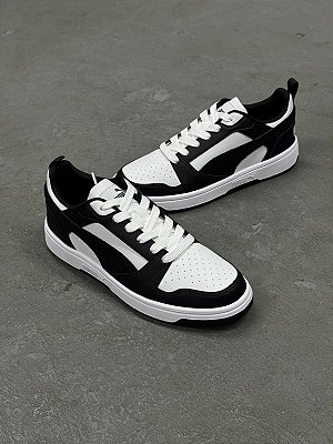 Tênis Puma Rebound V6 Low Branco/Preto