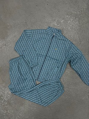 Conjunto Lacoste  Track com Monograma em Jacquard