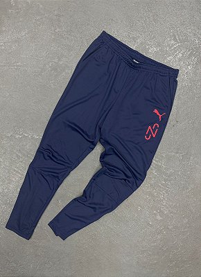 Calça  Puma Neymar JR (Azul Marinho/Vermelha)