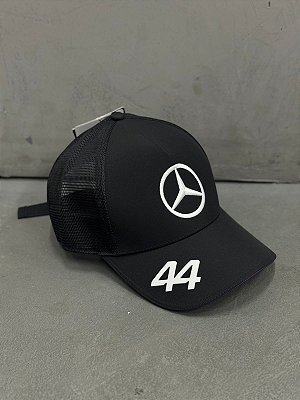 Boné Mercedes Petronas F1 2024 Lewis Hamilton Preto