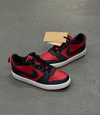 Tênis Nike Court Borough Low Recraft (Vermelho/Preto)