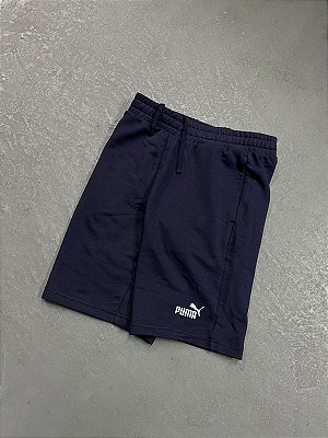 Short Puma Essentials Big Logo Azul Marinho