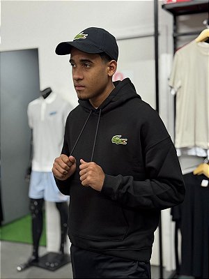 Moletom Lacoste Big Croc Preto