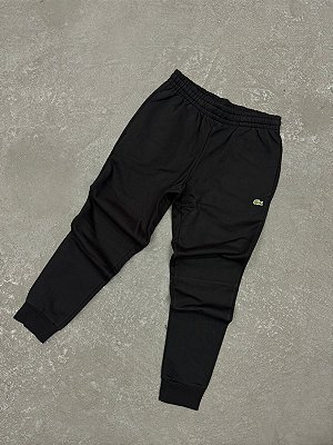 Calça Lacoste de Moletom em Modelagem Slim Preta