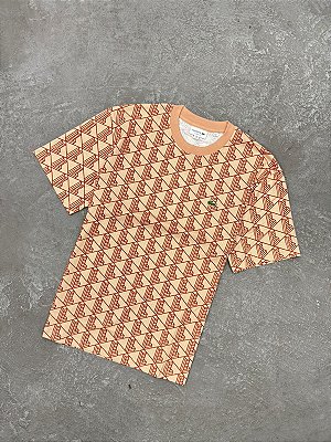 Camiseta Lacoste em Algodão com Monograma