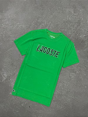 Camiseta Lacoste Ultra Dry Printed Sport Verde