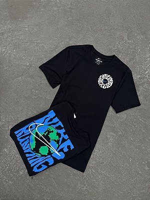 CAMISETA NIKE RUNNING PRETA