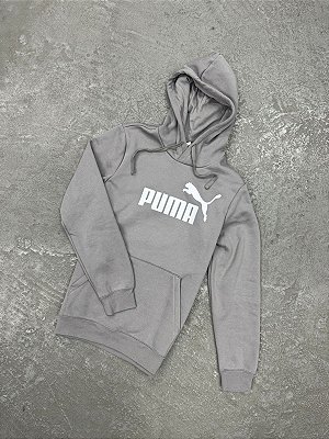 Moletom Puma com Capuz Essentials No. 1 Logo Cinza