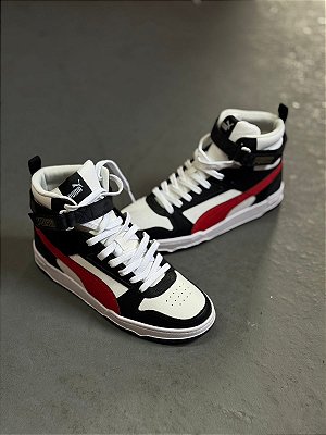 Tênis Puma RBD Game High (Branco/Preto/Vermelho)